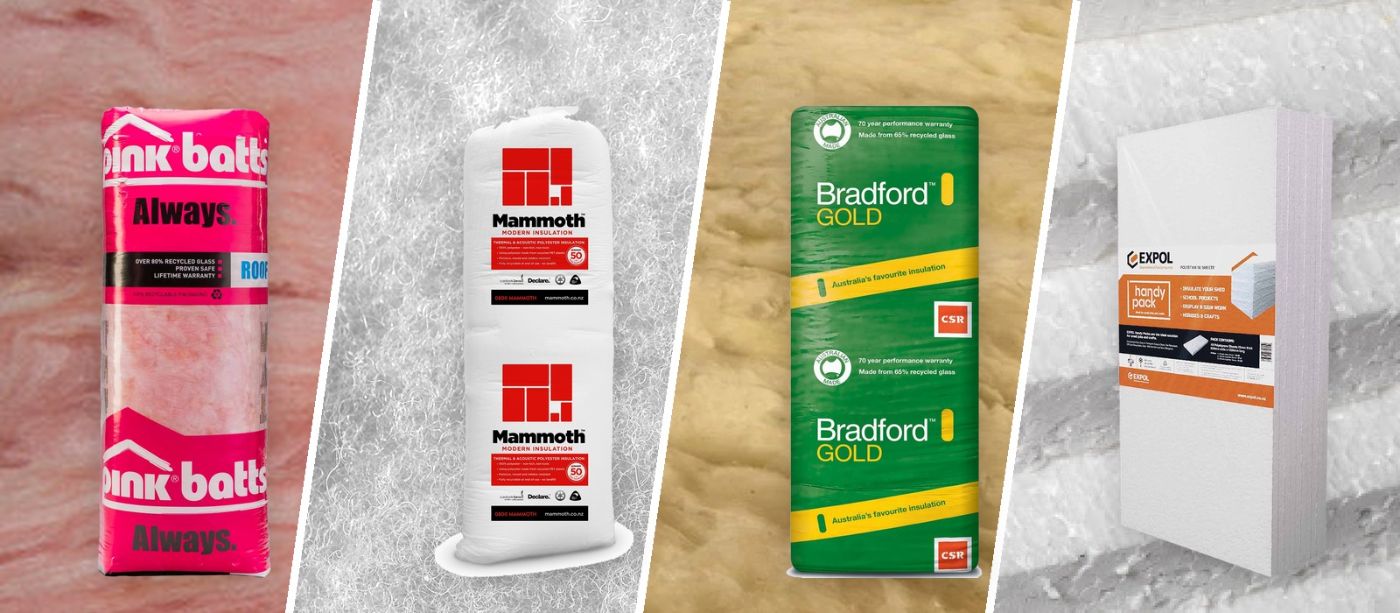 Pink Batts, Mammoth, Bradford Gold and Expol insulation products